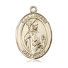 14kt Solid Gold St. Kilian Patron Saint Medal Pendant 1 inch by 3/4 inch handcrafted by Bliss