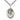 Sterling Silver St. Margaret Mary Alacoque Sacred Heart devotion medal pendant necklace 1x3/4 inch with 24 inch chain by Bliss