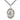 Sterling Silver St. Maximilian Kolbe patron saint medal necklace, 1 x 3/4 inches, 24 inch chain, handcrafted by Bliss Manufacturing USA