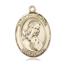 14kt Solid Gold St. Philomena Patron Saint Medal Pendant 1 inch by three quarters inch by Bliss