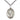 Sterling Silver St. Philomena Patron Saint Medal Necklace 1 inch by three quarters inch with 24 inch chain by Bliss