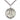 Sterling Silver St. Nicholas Patron Saint Medal Necklace 1x5/8 inches with 24 inch chain by Bliss