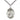 Sterling Silver St. Louis patron saint medal necklace 1 x 3/4 inch with 24 inch chain by Bliss Manufacturing