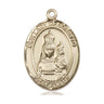 14kt solid gold Our Lady of Loretto medal pendant 1 x 3/4 inches patron of aviators by Bliss