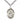 Sterling silver Our Lady of Loretto medal necklace 1 x 3/4 with 24 inch chain handmade by Bliss