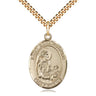 14kt Gold Filled St. Bonaventure Patron Saint Medal Necklace 1x3/4 inch on 24 inch Chain by Bliss