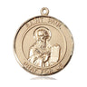 14kt solid gold St. Paul the Apostle patron saint medal pendant, 1 x 5/8 inch medium size, handcrafted by Bliss Manufacturing