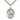 Sterling Silver Medium Our Lady of Providence Medal Necklace 1 x 3/4 inches on 24 inch chain by Bliss