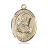 14kt Solid Gold St. Raymond Nonnatus Patron Saint Medal Pendant 1 x 3/4 inch by Bliss Manufacturing USA