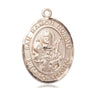 14kt Solid Gold St. Raymond Nonnatus Patron Saint Medal Pendant 1 x 3/4 inches by Bliss