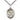 Sterling Silver St. Rose of Lima patron saint medal necklace with 24 inch chain, handcrafted by Bliss Manufacturing USA