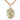 14kt gold filled St. Scholastica patron saint medal necklace with 24 inch curb chain, 1x3/4 inch pendant, handcrafted by Bliss Manufacturing