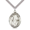 Sterling Silver Our Lady Star of the Sea Medal Necklace 1 inch 24 inch Chain Bliss USA