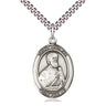 Sterling Silver St. Thomas the Apostle Patron Saint Medal Necklace with 24 inch Chain by Bliss Manufacturing