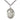 Sterling silver St. Thomas Aquinas patron saint medal necklace, 1 inch by 3/4 inch pendant on 24 inch chain, handcrafted by Bliss Manufacturing
