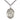 Sterling Silver Our Lady of La Vang Medium Medal Necklace 1 x 3/4 inch with 24 inch chain by Bliss