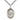 Sterling Silver St. Zachary Patron Saint Medal Necklace 1 inch x 3/4 inch with 24 inch chain by Bliss Manufacturing