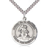 Sterling Silver Angel de la Guardia Guardian Angel pendant necklace 1 x 5/8 inches with 24 inch chain by Bliss