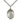 Sterling silver Guardian Angel pendant necklace 1 x 3/4 inch medium with 24 inch curb chain by Bliss Manufacturing USA