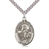 Sterling Silver Lord Is My Shepherd Medium Pendant Necklace 1 x 3/4 inch with 24 inch Chain by Bliss