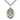 Sterling Silver St. Ursula Patron Saint Medal Necklace 1 inch by 3/4 inch on 24 inch Chain by Bliss