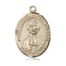 14kt solid gold St. Marcellin Champagnat patron saint medal pendant by Bliss Manufacturing