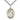 Sterling Silver Maria Stein Catholic Medal Necklace with 1 x 3/4 inch pendant on 24 inch chain by Bliss