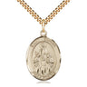 14kt Gold Filled St. Sophia Medal Necklace 1x3/4 inch pendant on 24 inch chain by Bliss