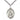Sterling Silver St. Augustine of Hippo Medium Patron Saint Medal Necklace 1 x 3/4 inch on 24 inch Chain by Bliss
