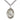 Sterling Silver Madonna Del Ghisallo Patron Saint Medal Necklace 1 inch by 3/4 inch with 24 inch chain by Bliss