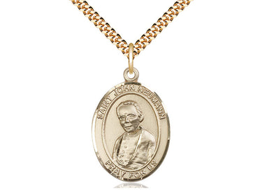 14kt Gold Filled St. John Neumann Patron Saint Medal Necklace with 24 inch Chain by Bliss