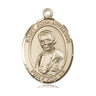 14kt Solid Gold St. John Neumann Patron Saint Medal Pendant 1 inch by 3/4 inch by Bliss