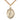Gold Filled Our Lady of Fatima Medal Necklace 1x3/4 inch pendant 24 inch chain by Bliss Manufacturing USA