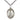 Sterling Silver Our Lady of Fatima Medal Pendant Necklace 1x3/4 inches with 24 inch chain by Bliss