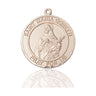 14kt Solid Gold St. Maria Goretti Patron Saint Medal Pendant 1x5/8 inch Medium Size Bliss USA Handcrafted