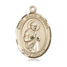 14kt Solid Gold St. Isaac Jogues patron saint medal pendant by Bliss Manufacturing