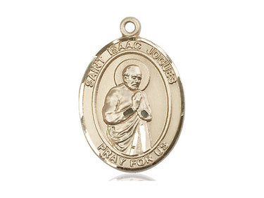 14kt Solid Gold St. Isaac Jogues patron saint medal pendant by Bliss Manufacturing