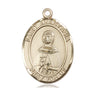 14kt Solid Gold St. Anastasia Medium Patron Saint Medal Pendant 1 x 3/4 inch by Bliss Manufacturing