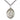 Sterling Silver St. Alexandra Patron Saint Medal Necklace 1 inch by 3/4 inch Medium on 24 inch Chain Handcrafted by Bliss