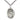 Sterling Silver Holy Family Pendant Necklace 1 inch by 3/4 inch on 24 inch Curb Chain by Bliss Manufacturing