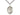 Medium Sterling Silver St. Gertrude of Nivelles patron saint medal necklace with 24 inch curb chain, handcrafted by Bliss Manufacturing USA