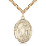 14kt Gold Filled St. Joseph the Worker Patron Saint Medal Necklace with 24 inch Chain by Bliss