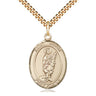 14kt Gold Filled St. Victor of Marseilles Patron Saint Medal Necklace 1x3/4 inch with 24 inch Chain by Bliss USA