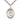 Sterling Silver St. Lillian Patron Saint Medal Necklace 1 inch x 3/4 inch with 24 inch chain by Bliss Manufacturing