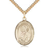 14kt Gold Filled St. Dominic Savio Patron Saint Medal Necklace 1 inch with 24 inch Chain by Bliss Manufacturing