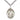 Sterling Silver Our Lady of Lebanon Medal Necklace 1 x 3/4 inch with 24 inch chain by Bliss USA