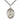 Sterling silver Our Lady of Hope medal necklace with 1 x 3/4 inch pendant on 24 inch chain by Bliss