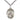 Sterling Silver St. Matilda patron saint medal necklace with 24 inch chain, 1 x 3/4 inch pendant, handcrafted by Bliss Manufacturing