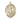 14kt solid gold St. Maurus patron saint medal pendant 1 inch by 3/4 inch handcrafted by Bliss Manufacturing USA