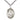 Sterling Silver St. Maurus patron saint medal necklace with 24 inch chain, 1 x 3/4 inch pendant, handcrafted by Bliss Manufacturing